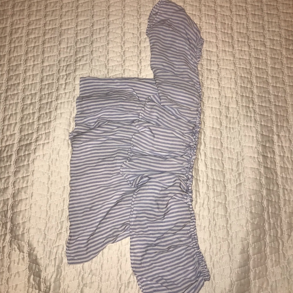 Bishop+young stripped cropped off the shoulder tee - Picture 5 of 6
